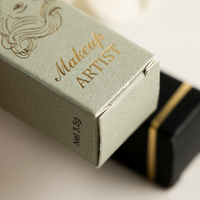 Boîte d'emballage cosmétique en carton blanc avec logo personnalisé, pliable, petite boîte cadeau pour présentation en magasin