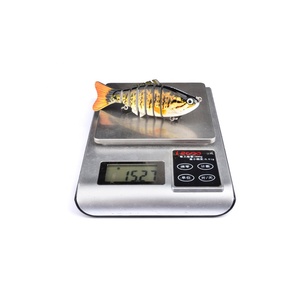 10 cm/15.5g 3D mồi câu cá cho cá hồi Bass đa nối swimbait chậm chìm Bionic cứng Mồi Câu Cá - Product Image 3