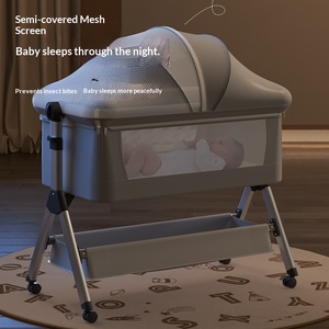 <span class=keywords><strong>Culla</strong></span> Multifunzione per Neonati in Tessuto Peluche, Altezza Regolabile, Anti-rinneglio, Pieghevole e Mobile, <span class=keywords><strong>Dimensioni</strong></span> Grande/Piccola - Product Image 4