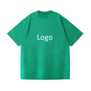 T-shirt in Cotone da Uomo all'Ingrosso, Produttori di <span class=keywords><strong>Abbigliamento</strong></span> con MOQ Basso, Logo Personalizzato, Alta Qualità, Cotone Pesante, Effetto Lavato, Magliette Casual - Product Image 2