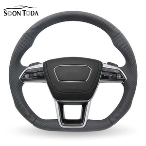 Soon toda สำหรับ <span class=keywords><strong>Audi</strong></span> <span class=keywords><strong>RS</strong></span> S5 Q7 A6 C7 C7 2012 Sq7 Q7 C7 A6พวงมาลัยคาร์บอนไฟเบอร์แบนด้านล่าง - Product Image 2