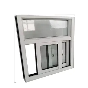 تصميم نافذة منزلقة بأفضل سعر من الشركة المصنعة من الألومنيوم منزلقة عازلة للصوت تصميم نافذة منزلقة منزلية
