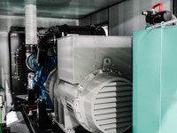 Groupe électrogène diesel industriel à démarrage électrique, anti-poussière, avec onduleur sans balais pour station d'alimentation d'urgence extérieure