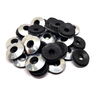 <span class=keywords><strong>Rondelle</strong></span> d'étanchéité en caoutchouc EPDM noir gris collée - Product Image 1