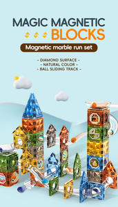 Rompecabezas Magnético de 69 Piezas con Diamantes de Plástico de Colores, Bloques Magnéticos Deslizantes Variables, Regalo de Navidad - Product Image 3