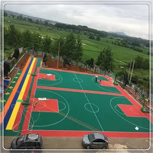 Portable Multi-purpose Sports Pp Interlocking Pickleball Court Handball Court Flooring With Lines