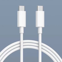 Cable USB C a USB C al por mayor, trenzado de nailon de 3 pies, cargador tipo C de 60W, cable de carga rápida USB-C a USB-C para iPhone 17 16 15 Pro