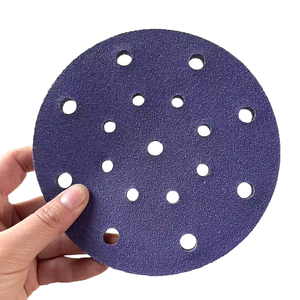 Herramientas abrasivas 17 agujeros 5 pulgadas papel de lija disco de lijado papel supportOEM Papel De Lija para pintura de coche - Product Image 2