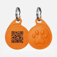 Fabricante personalizado ID Qr código perro nombre etiqueta Qr mascota etiqueta con código Qr