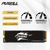 قرص صلب PUSKILL PCIE3.0 عالي السرعة وسعة كبيرة NVME بسعات 128 جيجابايت و256 جيجابايت و512 جيجابايت و1 تيرابايت و2 تيرابايت SSD M.2