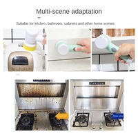 Brosse de nettoyage électrique multifonctionnelle USB pour la cuisine, vaisselle, cuvette de toilette, nettoyage des chaussures-ménage sans fil pratique