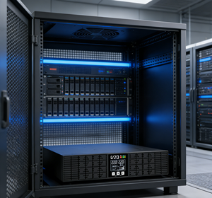 고주파 랙 마운트/타워 변환형 온라인 UPS 전원공급장치 1kVA, 2U, 98.5% 에코, 1.0 PF, 회전형 LCD, 광범위 입력 전압 - Product Image 1