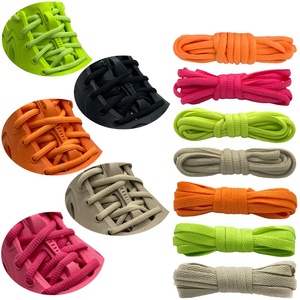 Cordones de 6 mm, ovalados, coloridos, divertidos, semicirculares, personalizados, para zapatillas y botas, calzado deportivo, cordones redondos. - Product Image 1