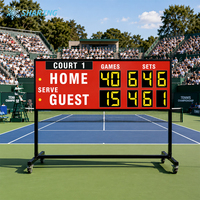 Tableau d'affichage numérique électronique extérieur pour scores de matchs de tennis, idéal pour les stades sportifs en plein air et les clubs de raquette professionnels