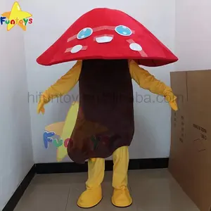 Funtoys MOQ 1 PIECE Mushroom Mascot Costume Cosplay Christmas Purple Monster Cartoon Apparel Halloween Birthday For Adult