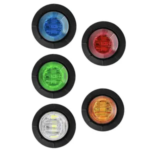 Hot-selling Factory Lighting Systems 3/4 inch 12V Red Truck Clearance Side Marker Light With DOT/E-mark Certification