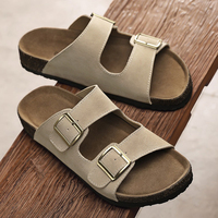 Sandales en liège personnalisées de haute qualité pour hommes, avec boucle simple et semelle antidérapante – Fabricant professionnel