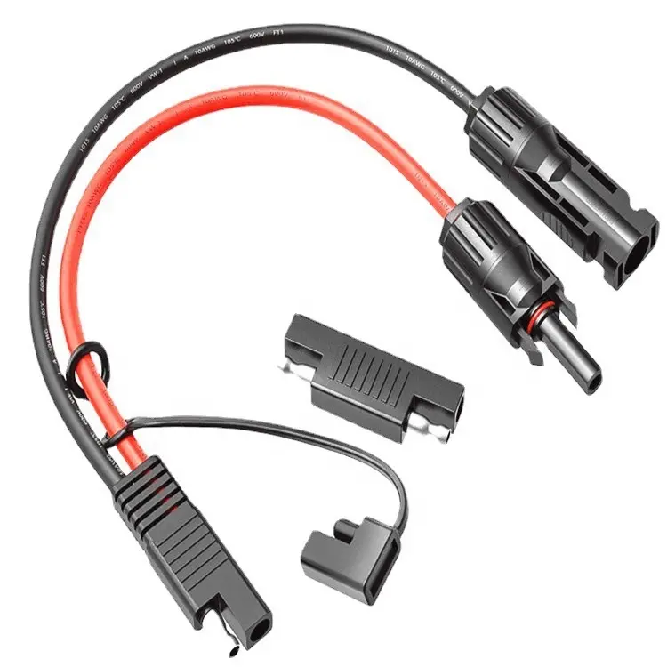 SAE Connector to Solar PV Connector Automotive Wire Harness Power 1000V 6mm2 4mm2 Solar Photovoltaic Cable