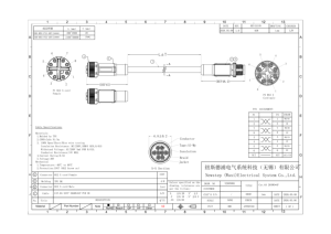 Câble Ethernet blindé M12 X-Coded 8 broches mâle vers <span class=keywords><strong>RJ45</strong></span> Cat6A GigE Vision pour caméra industrielle Cognex Keyence - Product Image 2