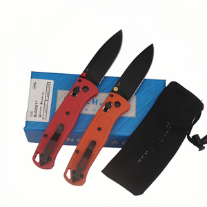 Couteau de camping BUGOUT BM535, manche en fibre de verre, lame noire, ouverture manuelle, acier S30V, pointe de lance, nylon/fibre de verre - Product Image 6