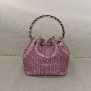 Bolso de mano tipo sobre de resina acrílica con efecto mármol y humo negro - Product Image 1