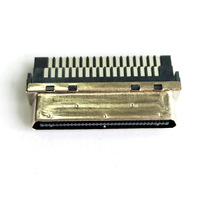 Conector SCSI Tipo CN Macho, Cable Conector SCSI VHDCI de 68 Pines y 1.27mm, Conector SCSI para Soldar en Cable
