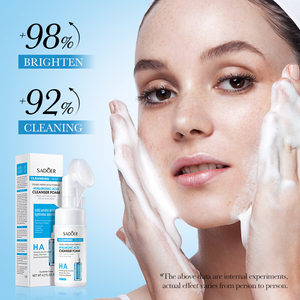 Oem axit hyaluronic axit amin tốt nhất Sữa rửa mặt Mousse làm sạch sâu lỗ chân lông và loại bỏ mụn trứng cá - Product Image 5