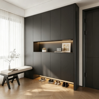 Meuble de rangement moderne pour chaussures, armoire modulaire pour couloir, idéal pour projets d'aménagement intérieur haut de gamme