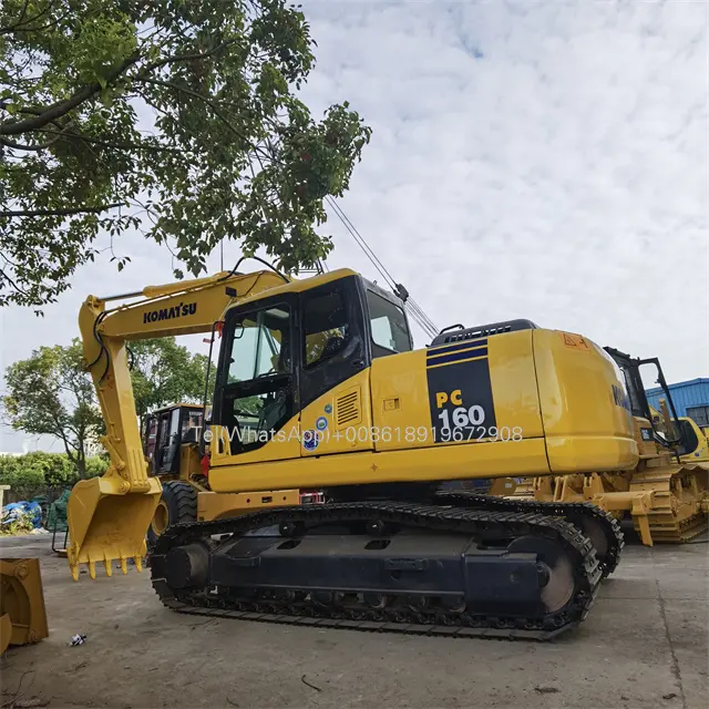 Promoción de bajo precio Komatsu Excavadora sobre orugas usada Komatsu 16 toneladas de maquinaria de construcción