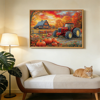 Herausforderndes 1000-Teile Graues Karton-Bauernhof-Puzzle 70x50cm EN71-Zertifiziertes Lernspielzeug für Erwachsene & Kinder Geschenk