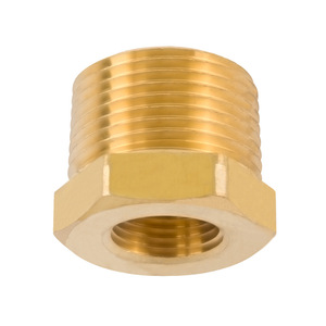 Xiangjia Machinery Brass Hex Bushings Pipe Fittings Threaded Sleeve 14mm 18mm 34mm 38mm Construction Industry Use - Product Image 3