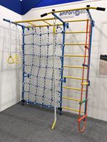 Échelle murale suédoise neuve, barre d'escalade, filet d'escalade, échelle en corde pour enfants, aire de jeux jungle, sports, barre de singe intérieure pour enfants