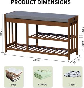 Tre Giày Giá ngăn xếp lưu trữ tổ chức lối vào băng ghế dự bị cho nhà Giày kệ đứng kệ - Product Image 2