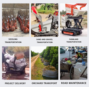 Truk Dumper, tenaga kuda Mini Crawler Dumper model tangan dilacak mesin 500kg peralatan konstruksi efisiensi tinggi - Product Image 3