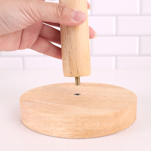 Tampilan kayu rak pengering Mug kopi cangkir teh botol berdiri gantungan pemegang lemari dapur penyimpanan Organizer - Product Image 6