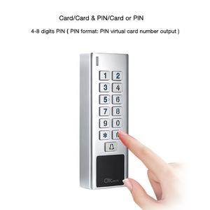 Système de contrôle d'accès de porte unique en métal étanche IP67 autonome rfid wiegand avec alarme - Product Image 3