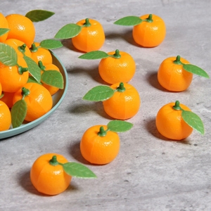 Frutta artificiale Mini arance modello realistico piccolo mandarino di plastica frutta per la decorazione - Product Image 3