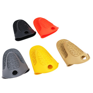 Silicone Oven Mitt Heat Resistant Gloves 20x15cm For Kitchen Oven Microwave Use Gray - Product Image 3