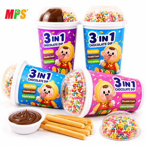 3 in 1 CHOCOLATE DIP CUP <strong>MILK</strong> FLAVOR BISCUIT <strong>STICK</strong> + CHOCOLATE/<strong>MILK</strong> + CANDY - Product Image 2