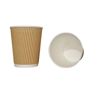 Vasos de Papel con Diseño de Pared Ondulada Personalizados al Precio Más Bajo, Directo de Fábrica, para un Solo Uso - Product Image 3