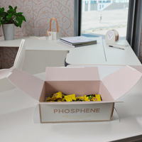 Boîtes à tiroirs vides avec logo personnalisé pour emballage de boulangerie PET pliable tasse gâteau biscuit beignet sucre usage alimentaire mat stratification