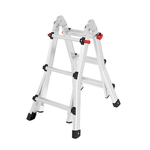 EN131 phê duyệt đa mục đích telescoping thang đôi bên 3x4 4x4 5x4 nhôm bước thang với <span class=keywords><strong>4</strong></span> vị trí làm việc - Product Image 2