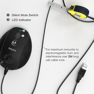 ไมโครโฟนแบบมีสายสำหรับ <span class=keywords><strong>fifine</strong></span> ไมโครโฟนตั้งโต๊ะแบบ USB สำหรับประชุมคอห่านแบบมืออาชีพสำหรับพีซีแล็ปท็อปและคอมพิวเตอร์ - Product Image 4