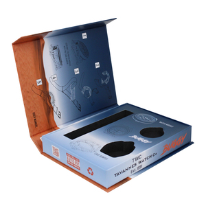 Factory Custom Luxury Flip Top Cardboard <b>Black</b> Paper Magnetic Gift Box Packaging With Eva Foam Insert - Product Image 4