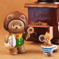 Vente en gros de figurines authentiques Bear Coffee Club Blind Box, figurines d'ours adorables et tendance, jolis cadeaux de collection