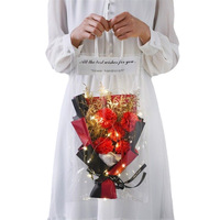 520 Idées Cadeaux Modernes : Bouquets de Roses Artificielles, Œillets et Gypsophiles – Style Transfrontalier Écologique