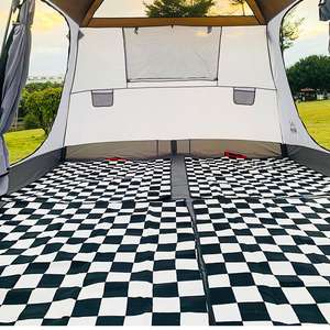 Grande tente Oxford double couche quatre saisons, imperméable, épaissie, deux chambres, un salon, pour 6-8 personnes, camping - Product Image 5