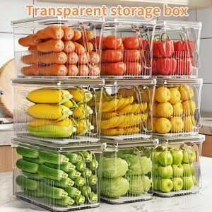 Plastic <b>Kitchen</b> With Lid Handle Organization Containers Airtight Food Container for Household and <b>Pantry</b> - Product Image 2