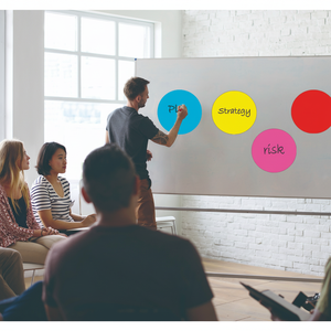 Dot Style Dry Erase Stick-On Planner Etiquetas Vinilo grabable para aulas escolares Salas de reuniones - Product Image 1