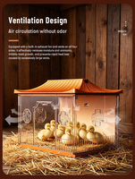 HHD Nouveau ℉ ℃   Poulailler d'intérieur pour poussins, capacité jusqu'à 20 poussins, avec thermomètre intégré